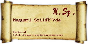 Magyari Szilárda névjegykártya